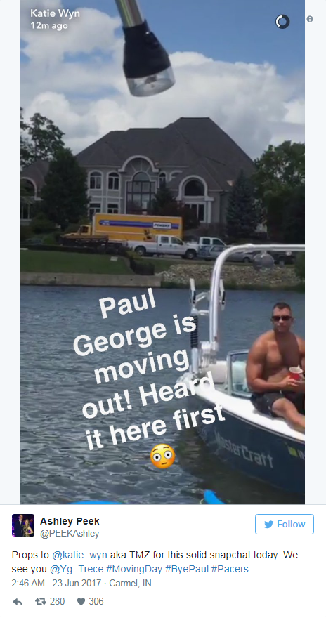 保罗-乔治回应搬家照片：请确认是不是我邻居家