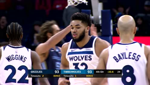 2019年01月31日NBA常规赛 灰熊VS森林狼 全场录像回放视频