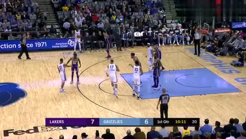 2019年02月26日NBA常规赛 湖人VS灰熊 全场录像回放视频