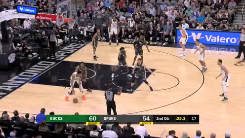 阿尔德里奇vs雄鹿集锦 29+15排球大帽扇飞字母哥