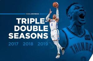 这或许是NBA最难破的记录了！威少达成三连三双，历史第一人