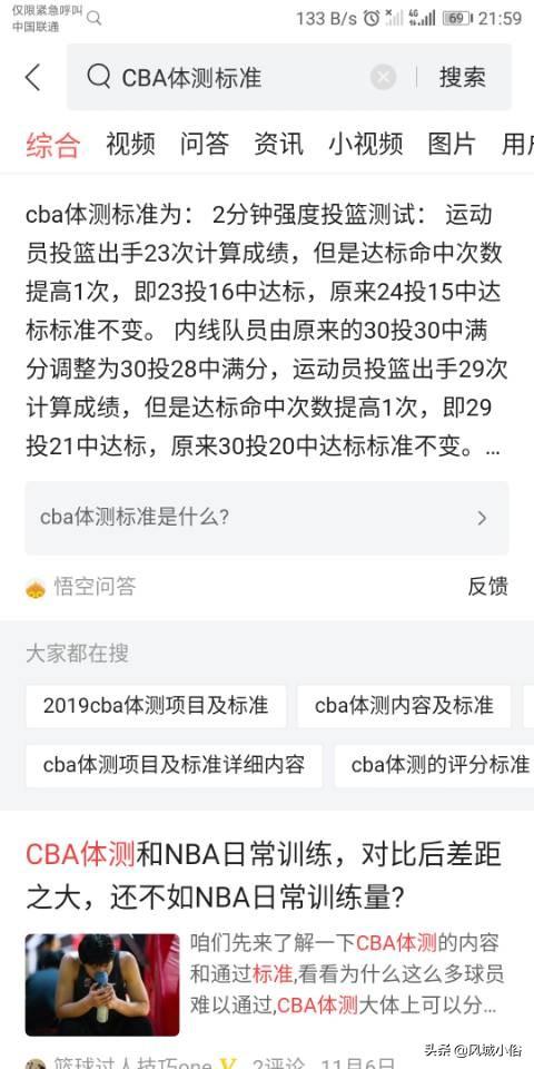 cba体测，cba体测项目及标准？