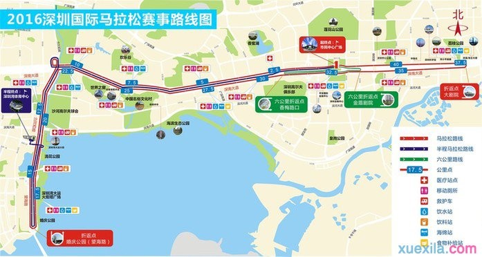 2016深圳马拉松时间线路多少公里 2016深圳国际马拉松时间线路图